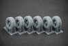 ScaleX WM 35012S HIMARS V2 Sagged wheel set (for Trumpeter) 1/35